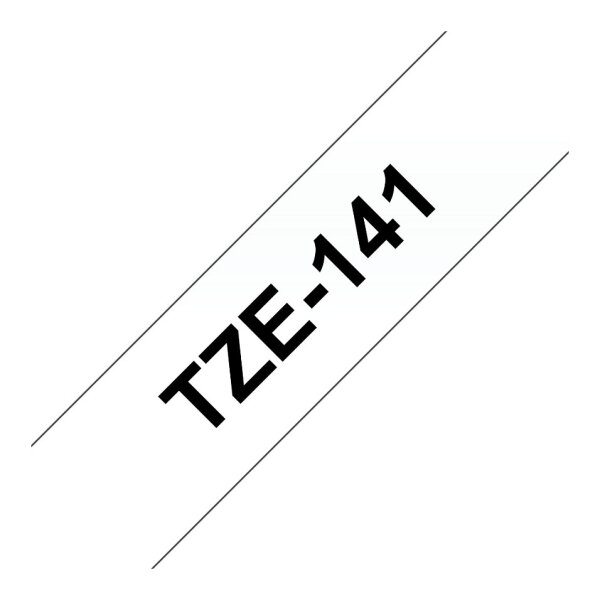 Brother TZe-141 schwarz/farblo
