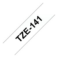 Brother TZe-141 schwarz/farblo