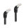 Delock RJ45 Netzwerkkabel Cat.6A S/FTP 45° nach unten gewinkelt 2 m schwarz