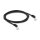Delock RJ45 Netzwerkkabel Cat.6A S/FTP 45° nach unten gewinkelt 2 m schwarz