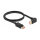 Delock DisplayPort Kabel Stecker gerade zu Stecker 90° unten gewinkelt 8K 60 Hz 1 m