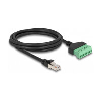 Delock RJ45 Kabel Cat.6 Stecker zu Terminalblock Adapter...