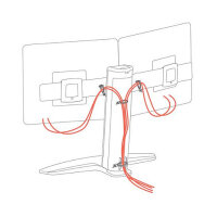 Ergotron Neo-Flex® Lift Stand für zwei Monitore