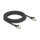 Delock RJ45 Netzwerkkabel mit Geflechtmantel Cat.6A S/FTP Stecker zu Stecker 5 m schwarz