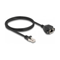 Delock RJ50 Verlängerungskabel Stecker zu Buchse S/FTP 1 m schwarz