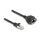 Delock RJ50 Verlängerungskabel Stecker zu Buchse S/FTP 1 m schwarz