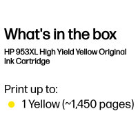 HP Original 953XL Druckerpatrone - gelb (F6U18AE)