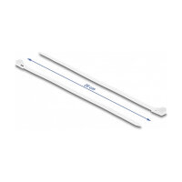 Delock Kabelbinder wiederverwendbar L 200 x B 4,8 mm 100 Stück weiß