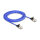 Delock RJ45 Flachband Netzwerkkabel mit Geflechtmantel Cat.6A U/FTP 2 m blau