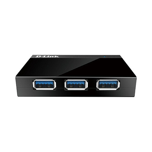 USB3.0 HUB 4Port D-Link 1340 SuperSpeed aktiv mit Netzteil Black