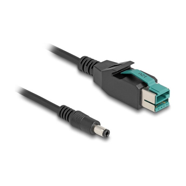 Delock PoweredUSB Kabel Stecker 12 V zu DC 5,5 x 2,5 mm Stecker 2 m