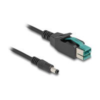 Delock PoweredUSB Kabel Stecker 12 V zu DC 5,5 x 2,5 mm Stecker 2 m