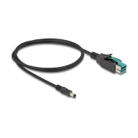Delock PoweredUSB Kabel Stecker 12 V zu DC 5,5 x 2,5 mm Stecker 2 m
