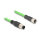 Delock M12 Kabel A-kodiert 8 Pin Stecker zu Buchse PUR (TPU) 2 m
