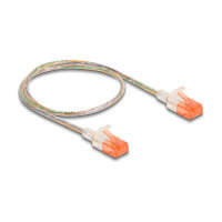 Delock RJ45 Netzwerkkabel Cat.6A U/UTP Slim 0,5 m...