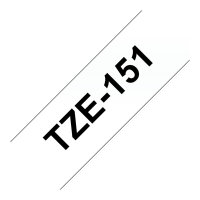 Brother TZe-151 schwarz/farblos