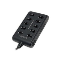 HUB 10x LogiLink 3.5A power