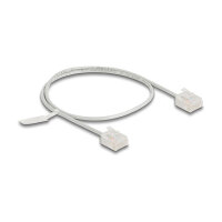 Delock RJ45 Netzwerkkabel Cat.6 UTP Ultra Slim 0,5 m grau...