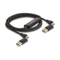 Delock USB Type-C™ 5 Gbps Data Link Kabel + KM Switch 2 m