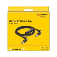 Delock USB Type-C™ 5 Gbps Data Link Kabel + KM Switch 2 m