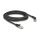 Delock RJ45 Netzwerkkabel Cat.6A S/FTP Stecker 45° nach rechts gewinkelt zu Stecker gerade 3 m schwarz
