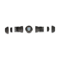 Delock LWL Kabelverbinder LC Duplex Buchse zu LC Duplex Buchse UPC OS2 IP68 staub- und wasserdicht