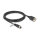 Delock M12 Kabel A-kodiert 8 Pin Buchse zu RJ45 Buchse zum Einbau Cat.5e FTP 3 m schwarz