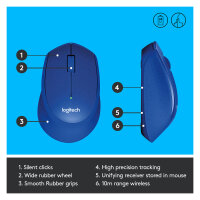 Logitech M330 Silent Plus wireless blue
