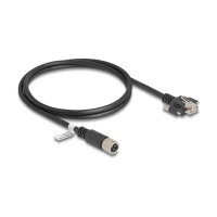 Delock M12 Kabel X-kodiert 8 Pin Buchse zu RJ45 Stecker...