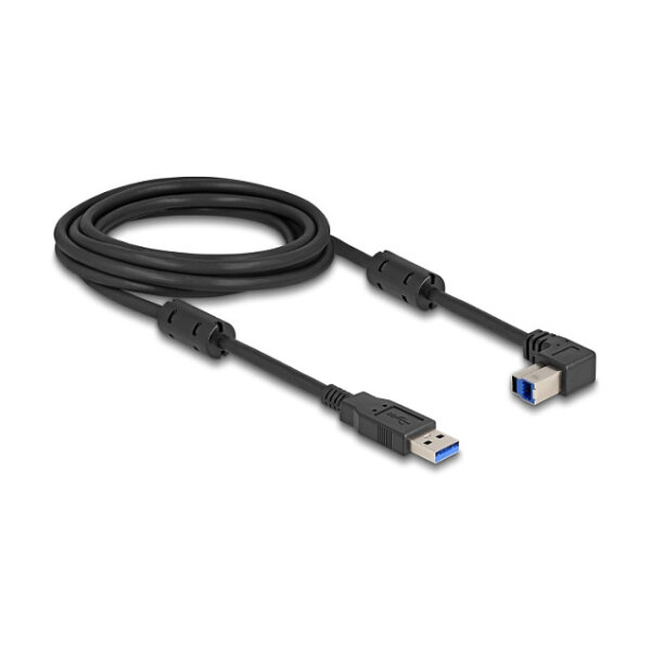Delock USB 5 Gbps Kabel Typ-A Stecker zu Typ-B Stecker 90° oben gewinkelt 3 m