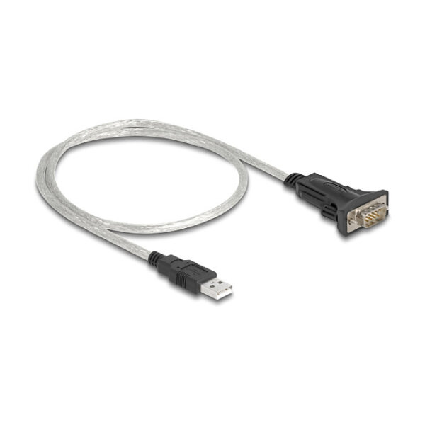 Delock Adapter USB 2.0 Typ-A zu 1 x Seriell RS-422/485 Stecker mit 6 Pin Terminalblock 5 V 0,5 m