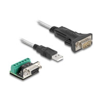 Delock Adapter USB 2.0 Typ-A zu 1 x Seriell RS-422/485...