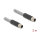 Delock M12 Kabel L-kodiert 5 Pin Stecker zu Stecker PUR schleppkettentauglich 2 m grau