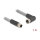 Delock M12 Kabel L-kodiert 5 Pin Stecker gerade zu Buchse rechts gewinkelt PUR schleppkettentauglich 1 m grau