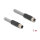 Delock M12 Kabel L-kodiert 5 Pin Stecker zu Buchse PUR schleppkettentauglich 1 m grau