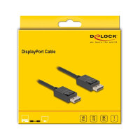Delock DisplayPort Kabel 16K 30 Hz / 8K 60 Hz 40 Gbps 1 m