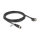 Delock M12 Kabel D-kodiert 4 Pin Buchse zu RJ45 Stecker mit Schrauben Cat.5e FTP 3 m schwarz