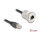 Delock RJ45 Einbaubuchse mit Kabelpeitsche Stecker Cat.5e STP 30 cm Aluminium