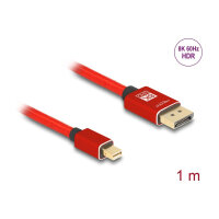 Delock Mini DisplayPort zu DisplayPort Kabel 8K 60 Hz 1 m...