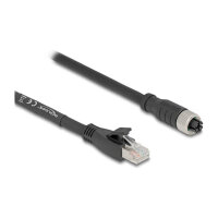 Delock M12 Kabel X-kodiert 8 Pin Buchse zu RJ45 Stecker...