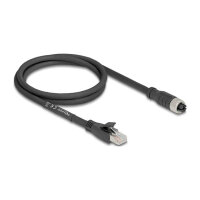 Delock M12 Kabel X-kodiert 8 Pin Buchse zu RJ45 Stecker...