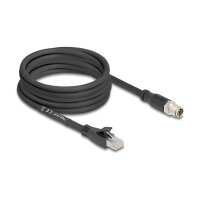 Delock M12 Kabel X-kodiert 8 Pin Stecker zu RJ45 Stecker...