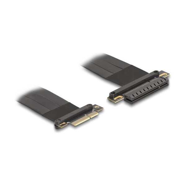 Delock Riser Karte PCI Express 3.0 x4 Stecker zu x8 Slot mit Kabel 30 cm