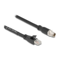 Delock M12 Kabel X-kodiert 8 Pin Stecker zu RJ45 Stecker...