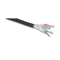 Delock Netzwerkkabel Rolle Cat.6A U/FTP 500 MHz Slim flexibel halogenfrei 50 m schwarz