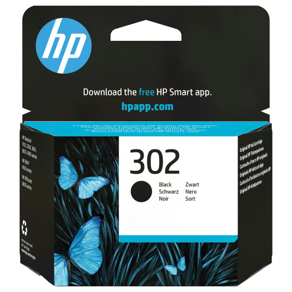 HP Tinte 302 F6U66AE Schwarz