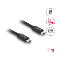 Delock Koaxiales USB 40 Gbps Kabel USB PD 3.1 240 W 1 m