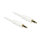 Delock Klinkenkabel 3,5 mm 3 Pin Stecker > Stecker 0,5 m weiß