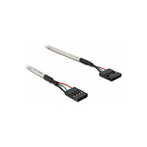 Delock USB 2.0 Kabel 5 Pin Pfostenbuchse zu 4 Pin Pfostenbuchse 50 cm