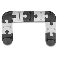 Delock Kabelhalter selbstklebend modular Set 9 Stück schwarz / grau